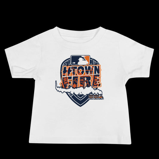 HTOWN FIRE MADE ASTROS THEMED Baby Jersey Short Sleeve Tee