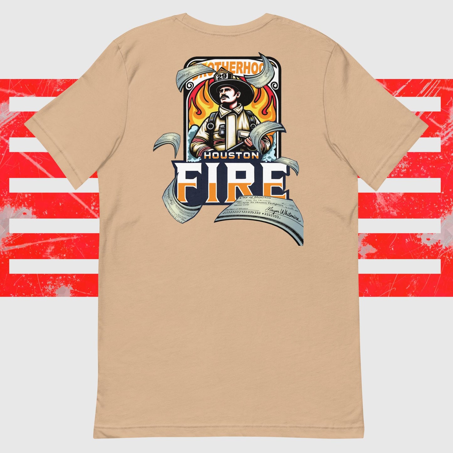 2024 HOUSTON FIREFIGHTER BACKPAY CHECK SHIRT