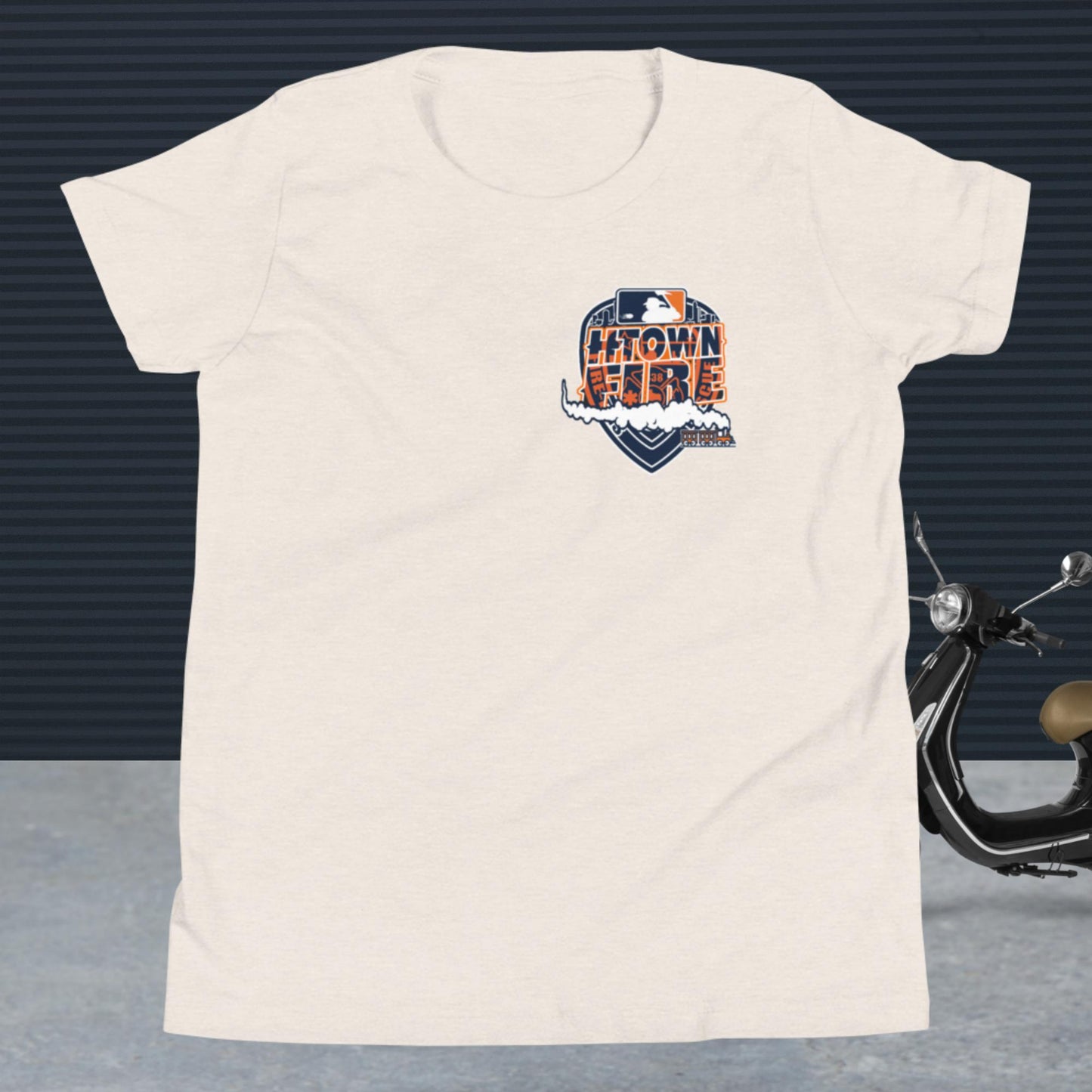 HTOWN FIRE MADE , ASTROS THEMED Youth Short Sleeve T-Shirt