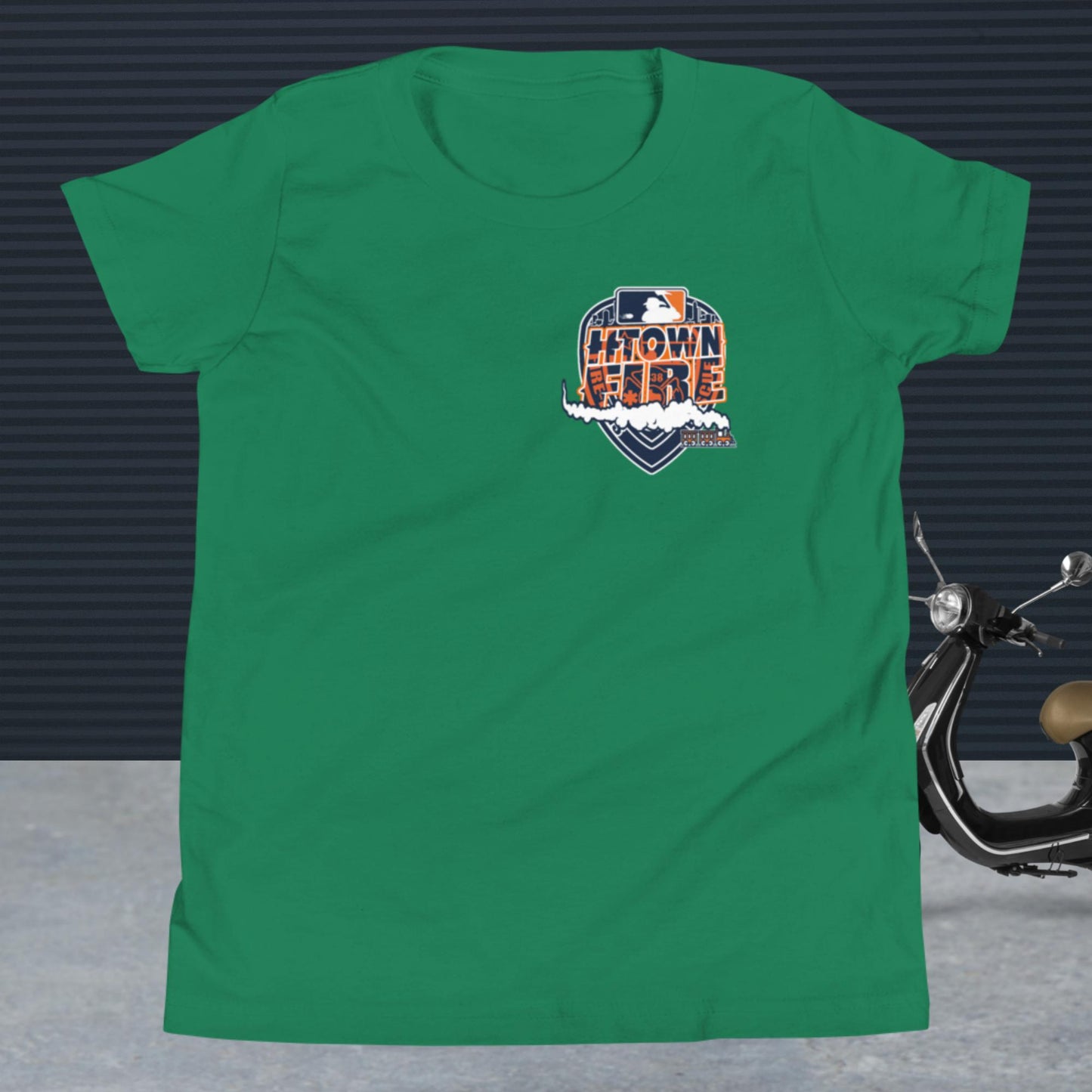 HTOWN FIRE MADE , ASTROS THEMED Youth Short Sleeve T-Shirt