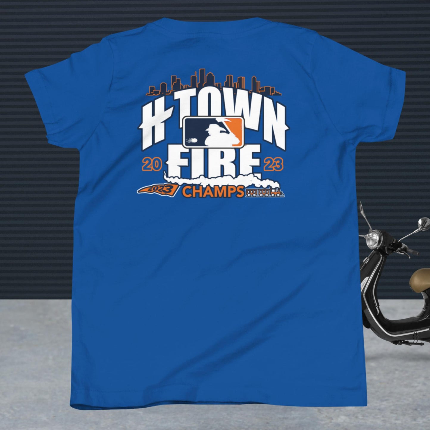 HTOWN FIRE MADE , ASTROS THEMED Youth Short Sleeve T-Shirt