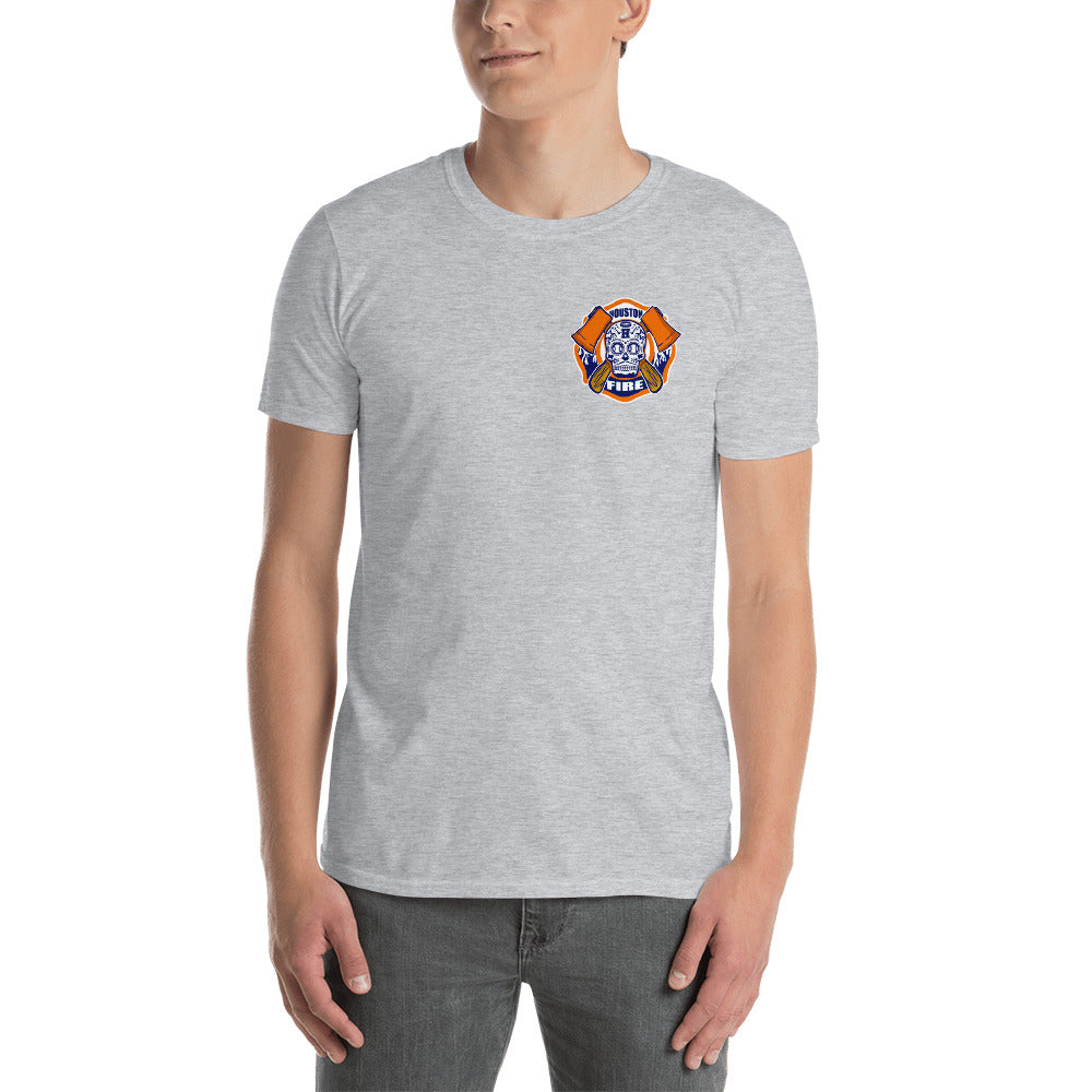 MENS HOUSTON FIRE SUGAR SKULL SHORT SLEEVE