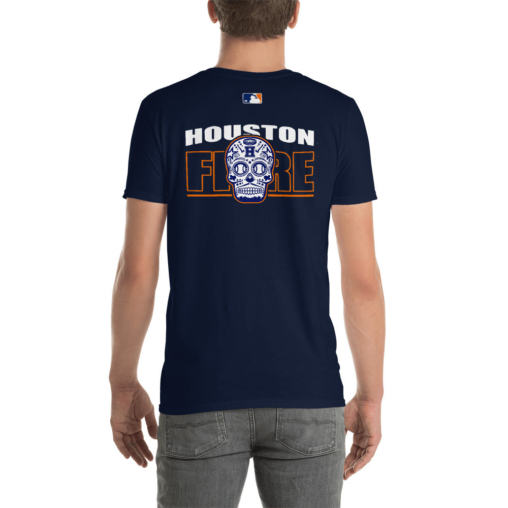 MENS HOUSTON FIRE SUGAR SKULL SHORT SLEEVE