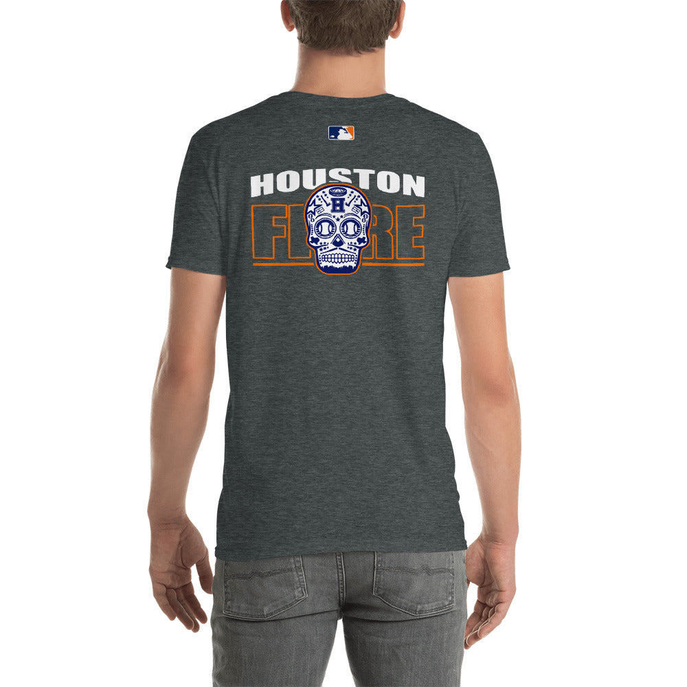 MENS HOUSTON FIRE SUGAR SKULL SHORT SLEEVE