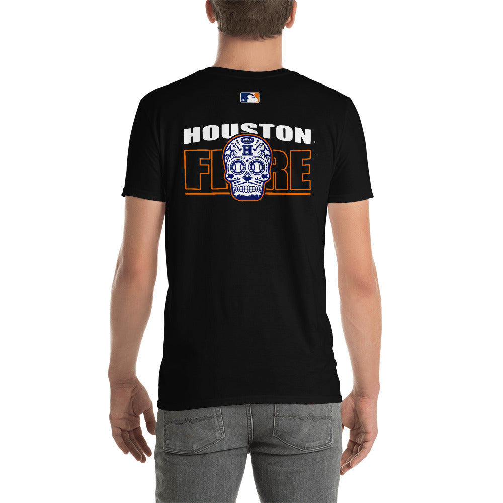 MENS HOUSTON FIRE SUGAR SKULL SHORT SLEEVE