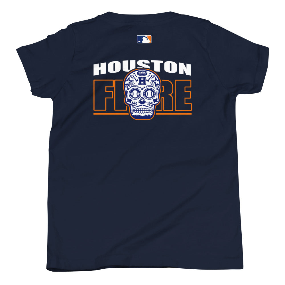 SUGAR SKULL HOUSTON FIRE Youth Short Sleeve T-Shirt – Houstonfire Shop