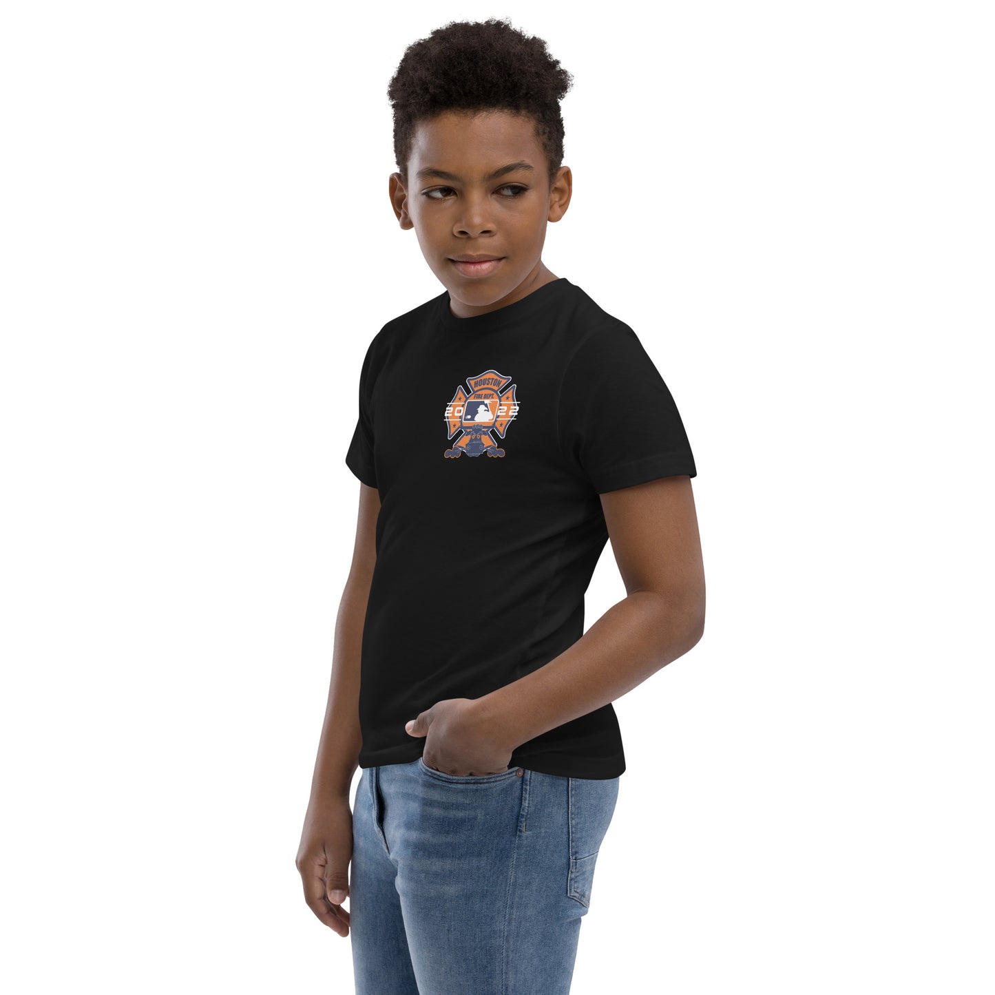 SPACE CITY HFD BASEBALL Youth jersey t-shirt