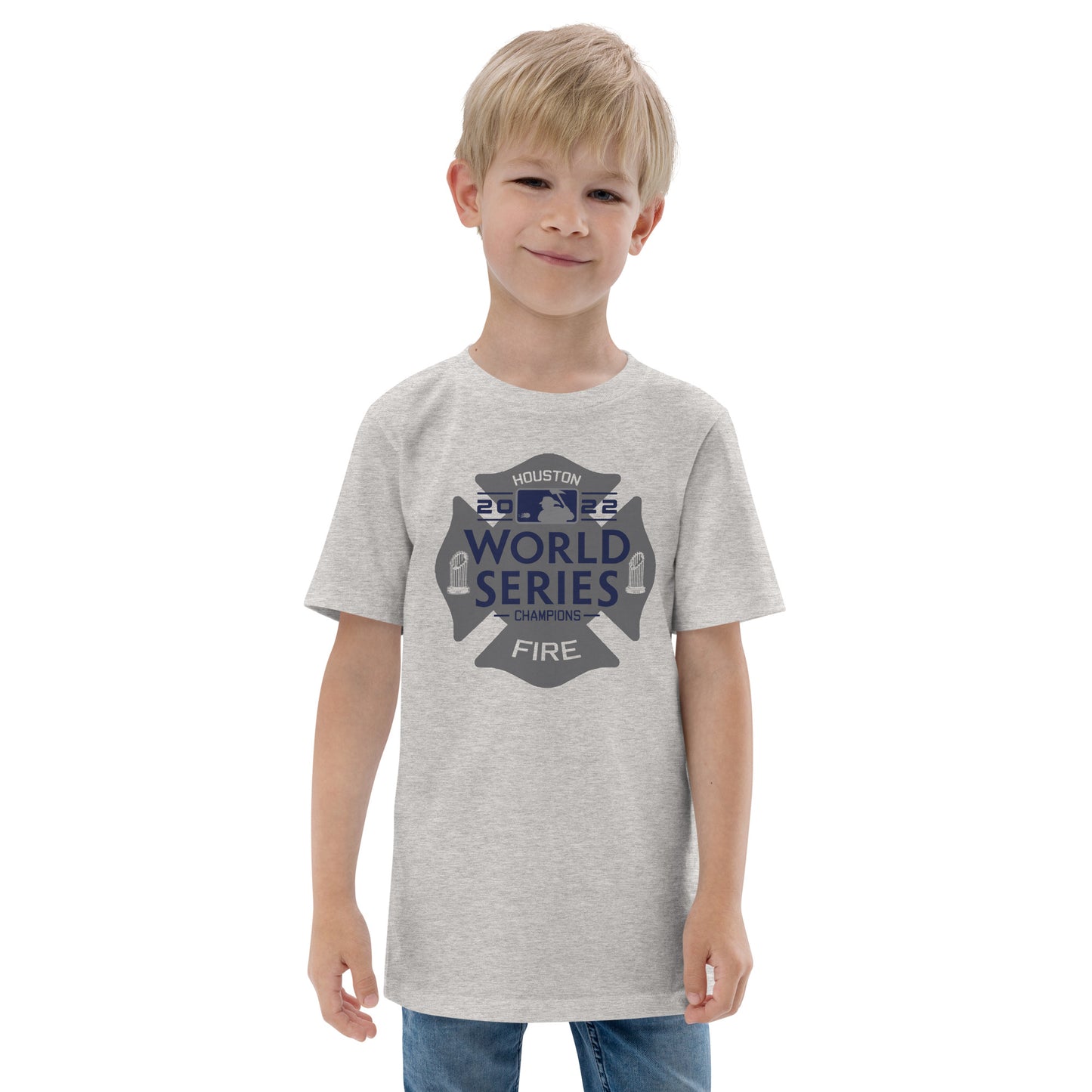 HOUSTON FIRE WORLD SERIES THEMED HFD Youth jersey t-shirt